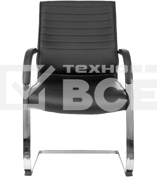Кресло компьютерное Бюрократ T-8010-LOW-V/BLACK черный, искусственная кожа