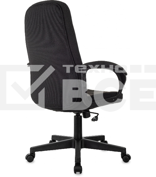 Кресло руководителя Бюрократ CH 002 Fabric 3C11 черный, крестов. пластик