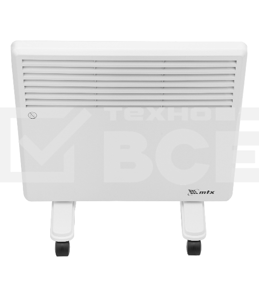 Конвектор электрический MTX CH-1000, белый, 1000 Вт, 10 м2, термостат