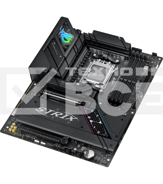 Материнская плата ASUS ROG STRIX B850-F GAMING WIFI, AM5, AMD B850, 4xDDR5, 2xSATA, 4xM.2, 1xPCIe 5.0 x16, 1xPCIe 4.0 x16, 1xPCIe x4, 1xDP, 1xHDMI, 1x2.5Gb LAN, 1xUSB-C 20Gbps, 1xUSB-C 10Gbps, 3xUSB-A 10Gbps, 4xUSB 5Gbps, 4xUSB 2.0, 3x3.5 мм, 7.1, ATX