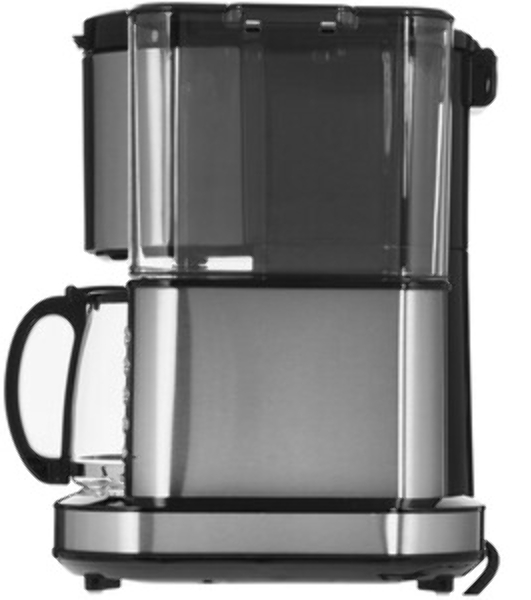 Кофеварка капельная BQ CM7002 Steel-Black со встроенной кофемолкой, исп. кофе - молотый/зерновой, 1.25 л, 800 Вт.