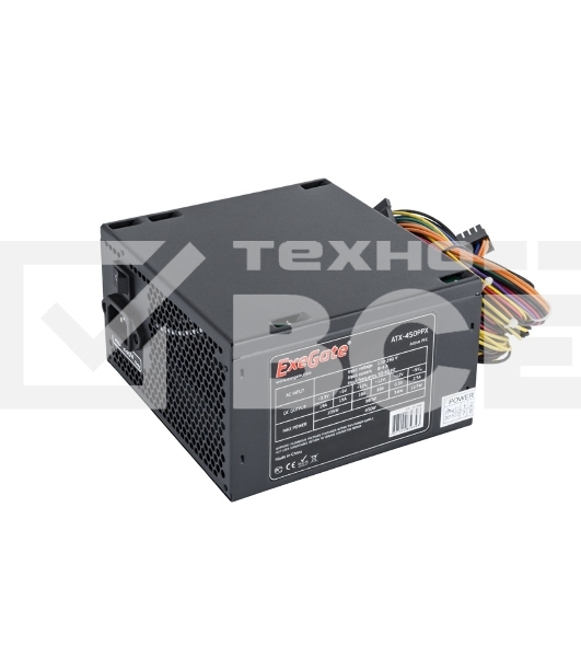 Блок питания Exegate 450PPX (EX221640RUS-S), 450Вт, 120мм, черный