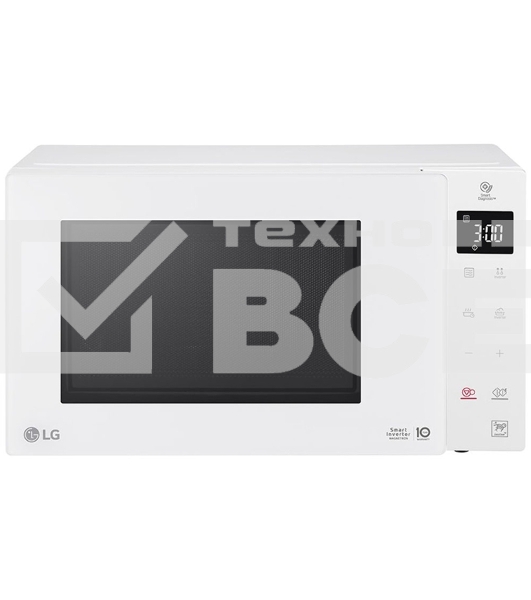 Микроволновая печь LG MW23R35GIH белый, 23 л, 1000 Вт, переключатели - сенсор