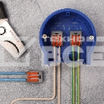 Соединительная клемма многоразовая, 3-х проводная, серая (0,08-4 мм²), (5шт.) Rexant, фото2