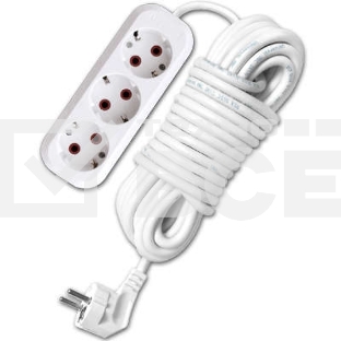 Удлинитель 3х10м с заземл. 10А IP20 У10-554 ПВС 3х0.75 UNIVersal 554-10