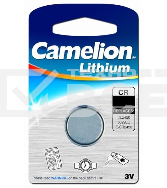 Элемент питания литиевый CR CR1216 BL-1 (блист.1шт) Camelion 3609