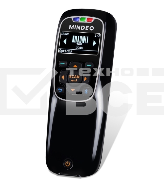 Сканер штрих-кода ручной Mindeo MS3690Plus Mark (MS3690-2D-HD(BT)) 2D имидж, беспроводной, 100 скан/сек, Bluethooth, USB, чёрный