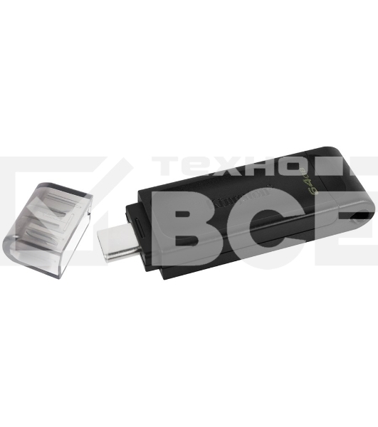 Флеш диск Kingston 64Gb DataTraveler DT70 <DT70/64GB>, USB-C 3.2 Gen 1