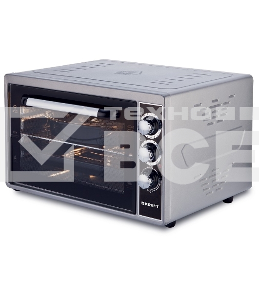 Мини-печь Kraft KF-MO3801GR серый, 38 л