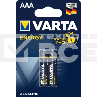 Батарейка Varta ENERGY LR03 AAA BL2 Alkaline 1.5V (4103) (2/20/100) (2 шт.)