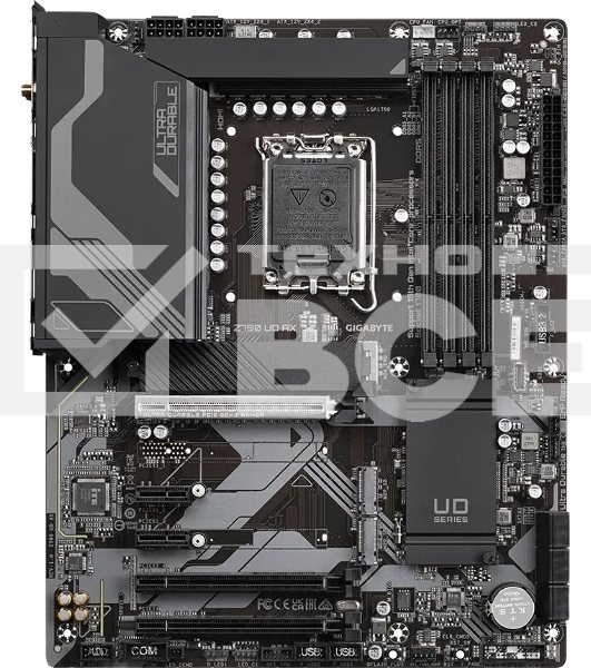 Материнская плата Gigabyte Z790 UD AX (V1.1/V1.2), LGA 1700, Intel Z790, 4xDDR5, 6xSATA, 3xM.2, 1xPCIe 5.0 x16, 1xPCIe 4.0 x4, 1xPCIe 3.0 x1, 1xHDMI, 1xDP, 1x 2.5Gb LAN, 4xUSB-A 2.0, 4xUSB-A 3.2 Gen 1, 1xUSB-A 3.2 Gen 2, 1xUSB-C 3.2 Gen 2x2, 7.1, ATX