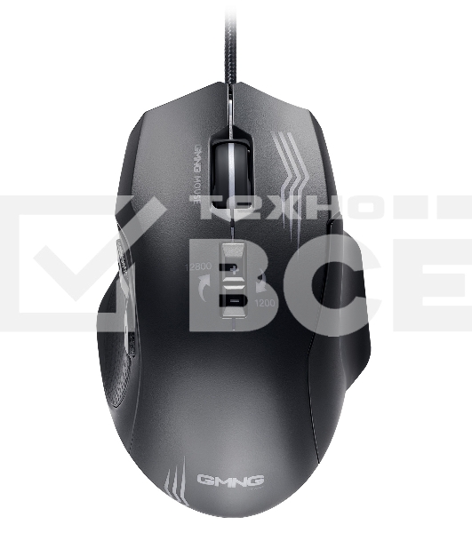 Мышь проводная GMNG 930GM черный, 12800 dpi, USB, кнопки - 7