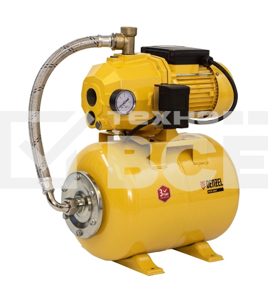 Насосная станция Denzel PSD800C эжекторная 800Вт 2400л/ч ресивер 24л всасывание 20м