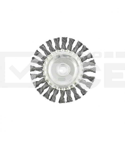 Щетка Matrix для УШМ, 125 мм, М14, Плоская, крученая проволока 0,5 мм