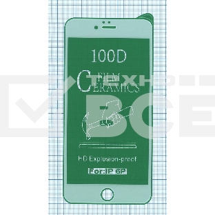 Керамическая пленка (стекло) для Iphone 6/ 6S plus белый
