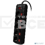 Сетевой фильтр Sven SF-05PL 1,8 м (5 розеток) черный , фото3