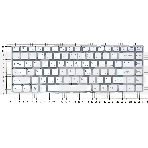 Клавиатура для ноутбука Sony Vaio VPC-EA белая без рамки, фото2