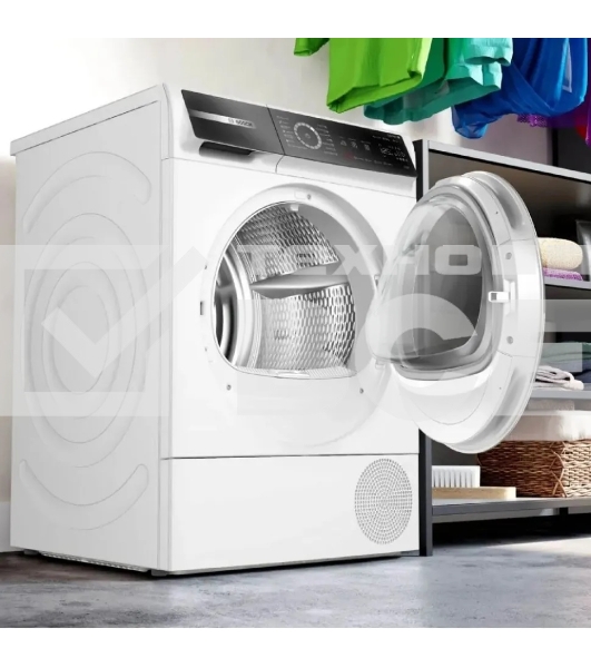 Сушильная машина Bosch Serie 8 WQB245B0ME белый, с английской панелью