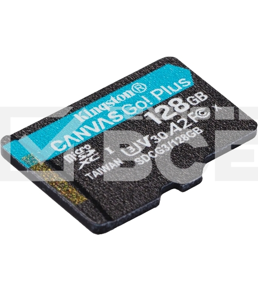 Карта памяти Kingston 128GB microSDXC Canvas Go Plus 170R A2 U3 V30 Card + ADP EAN: 740617301182