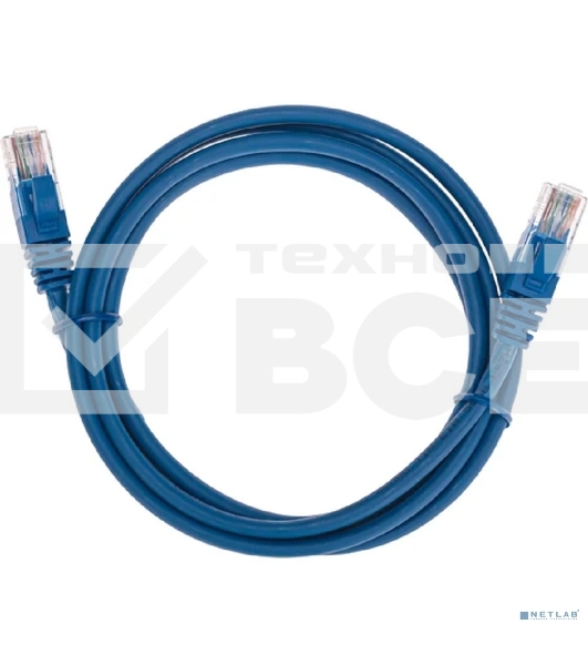 Патч-корд U/UTP, CAT 5e, RJ45-RJ45, 26AWG, ZH нг(А)-HF, синий, 1,5м  Rexant
