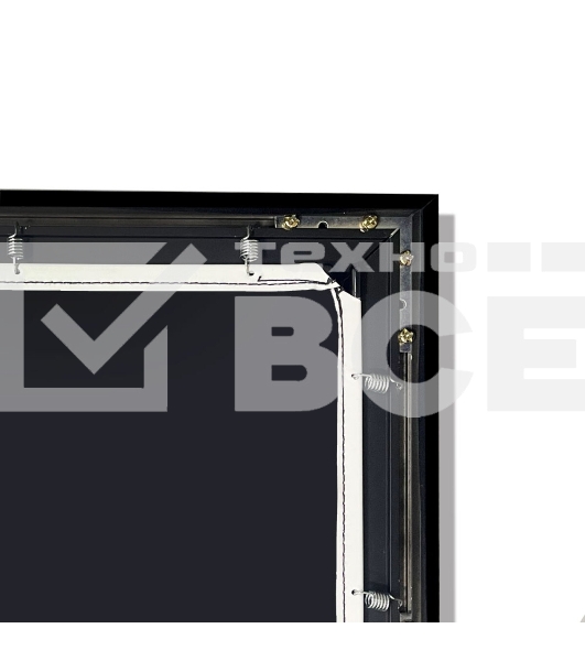 Экран для проектора S'OK SCFRV-298x168G 135' 16:9 на бархатной раме, High Contrast Gray, черная рама