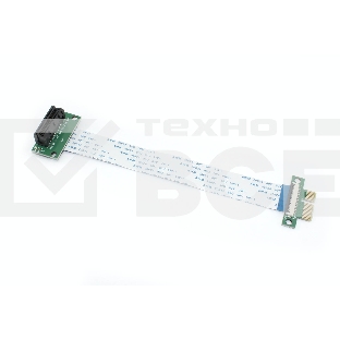 Переходник на плоском шлейфе PCIe x1