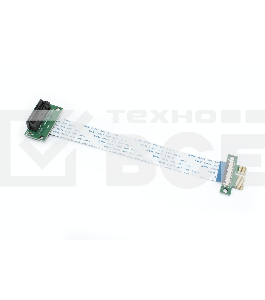 Переходник на плоском шлейфе PCIe x1