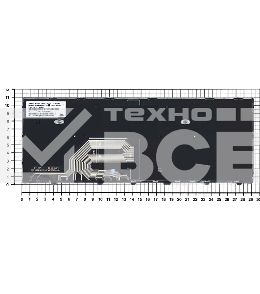 Клавиатура для ноутбука HP ProBook 640 G4 черная с серой рамкой