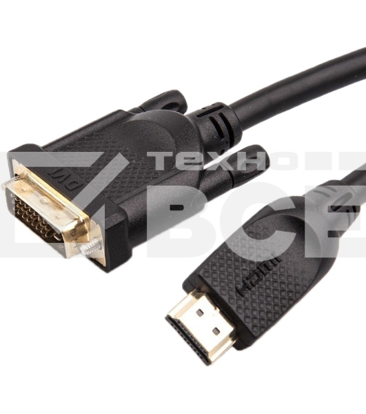 Кабель HDMI AM/DVI(24+1)M, 1.8м, CU, 1080P@60Hz, 2F, VCOM <CG484GD-1.8M>