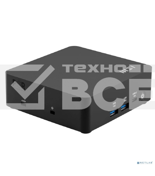 Неттоп MSI Cubi NUC AI 1UMG-064XRU Core Ultra 7 155H (1.4) 16Gb SSD 1Tb Graphics CR без ОС 2xGbitEth WiFi BT 120W черный (9S6-B20911-065)