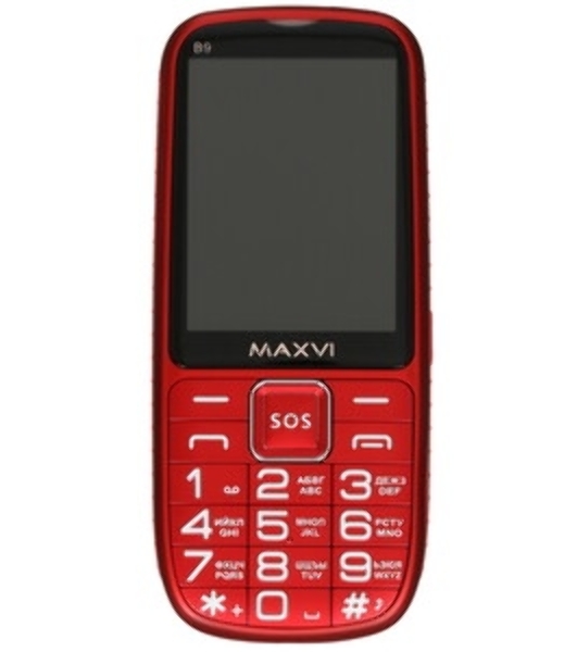 Мобильный телефон Maxvi B9 красный