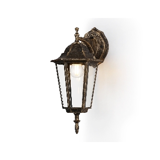 Уличный настенный светильник Ambrella light ST2019 GD/BK/CL золото/черный/прозрачный IP54 E27 max 40W 360*150*210