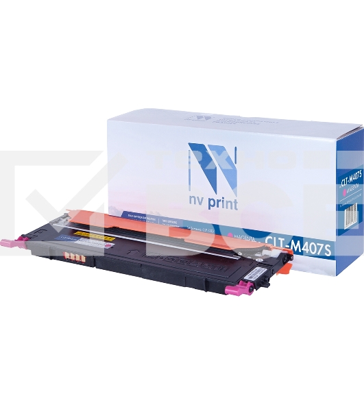 Картридж NV Print совместимый Samsung CLT-M407S Magenta для CLP-325/CLX-3185 (1000k)