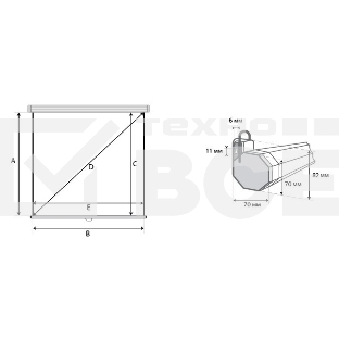 Экран Lumien 200x200см Eco Picture LEP-100103 1:1 настенно-потолочный рулонный