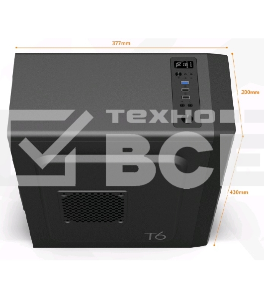 Компьютерный корпус Zalman ZM-T6 черный без БП ATX 1xUSB2.0 1xUSB3.0 audio bott PSU