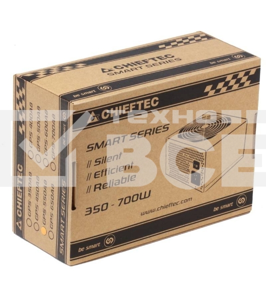 Блок питания Chieftec GPS-550A8, 550Вт, 80 PLUS:, 120мм, черный