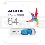 Флэш диск ADATA Flash Drive 64Gb С008 AC008-64G-RWE {USB2.0, White}, фото6
