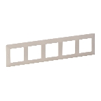 Рамка 'Слоновая кость'. 5-постовая универсальная  Valena LIFE, фото3