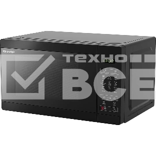 Микроволновая печь Sharp R6800RK черный, 20 л, 800 Вт, переключатели - сенсор