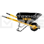 Тачка строительная, усиленная, объем 140 л, 230 кг, колесо 15х6.00-6 Denzel, фото5