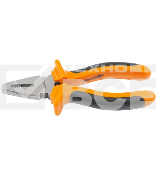Плоскогубцы SPARTA 16971 comfort 200мм комбинированные шлифованные двухкомпонентные рукоятки