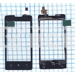 Сенсорное стекло (тачскрин) для Lenovo A600e, черный, фото3