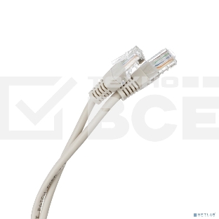 Шнур коммут. NEOMAX (NM13011-020) UTP 2 м, cat.5е, 24AWG, серый, LSZH многожильный