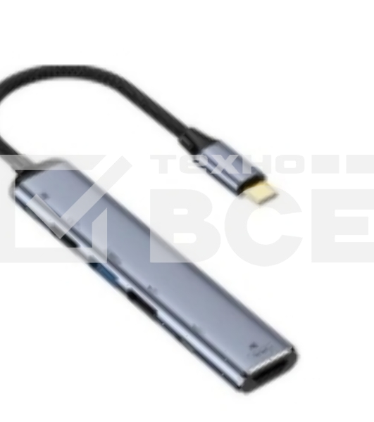 Кабель Type-C на HDMI + USB 3.1 + Type C + USB 2.0 x2 + PD