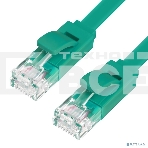 Патч-корд Greenconnect плоский прямой PROF  15.0m UTP медь, кат.6, зеленый, позолоченные контакты, 30 AWG, Premium ethernet high speed 10 Гбит/с, RJ45, T568B (GCR-LNC625-15.0m), фото5