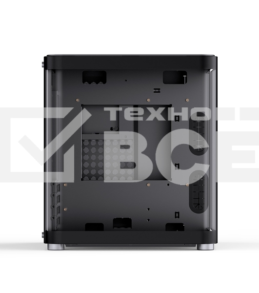 Корпус без блока питания Корпус JONSBO TK-1 Black 2.0 MATX без БП, mini-ITX, micro-ATX, черный