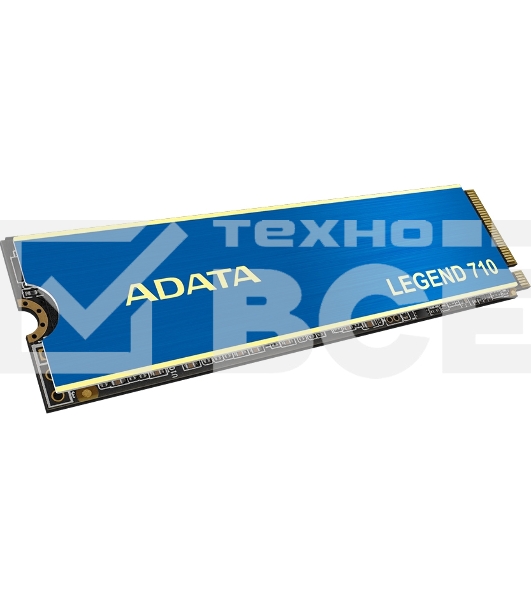 Накопитель SSD ADATA LEGEND 710, 512Gb, PCIe 3.0 x4, M.2 2280, NVMe, R/W 2400/1600, с радиатором OEM