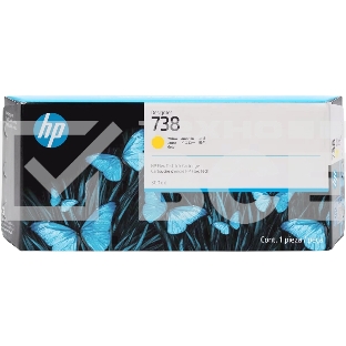 Картридж струйный HP 738 300-ml Yellow DesignJet Ink Cartridge