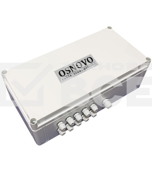 Уличный PoE коммутатор OSNOVO SW-60812/W - на 11 портов. Встроенная грозозащита. Соответствует стандартам PoE IEEE 802.3af/at/bt. Автоматическое определение PoE устройств. Суммарная мощность PoE до 240W. В комплекте оптическая розетка.