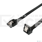 Кабель интерфейсный SATA Cablexpert CC-SATAM-DATA90-BL-50CM, Sata3 7pin/7pin, мет.защелка, угловой разъем, 50 см, черный, пакет, фото3